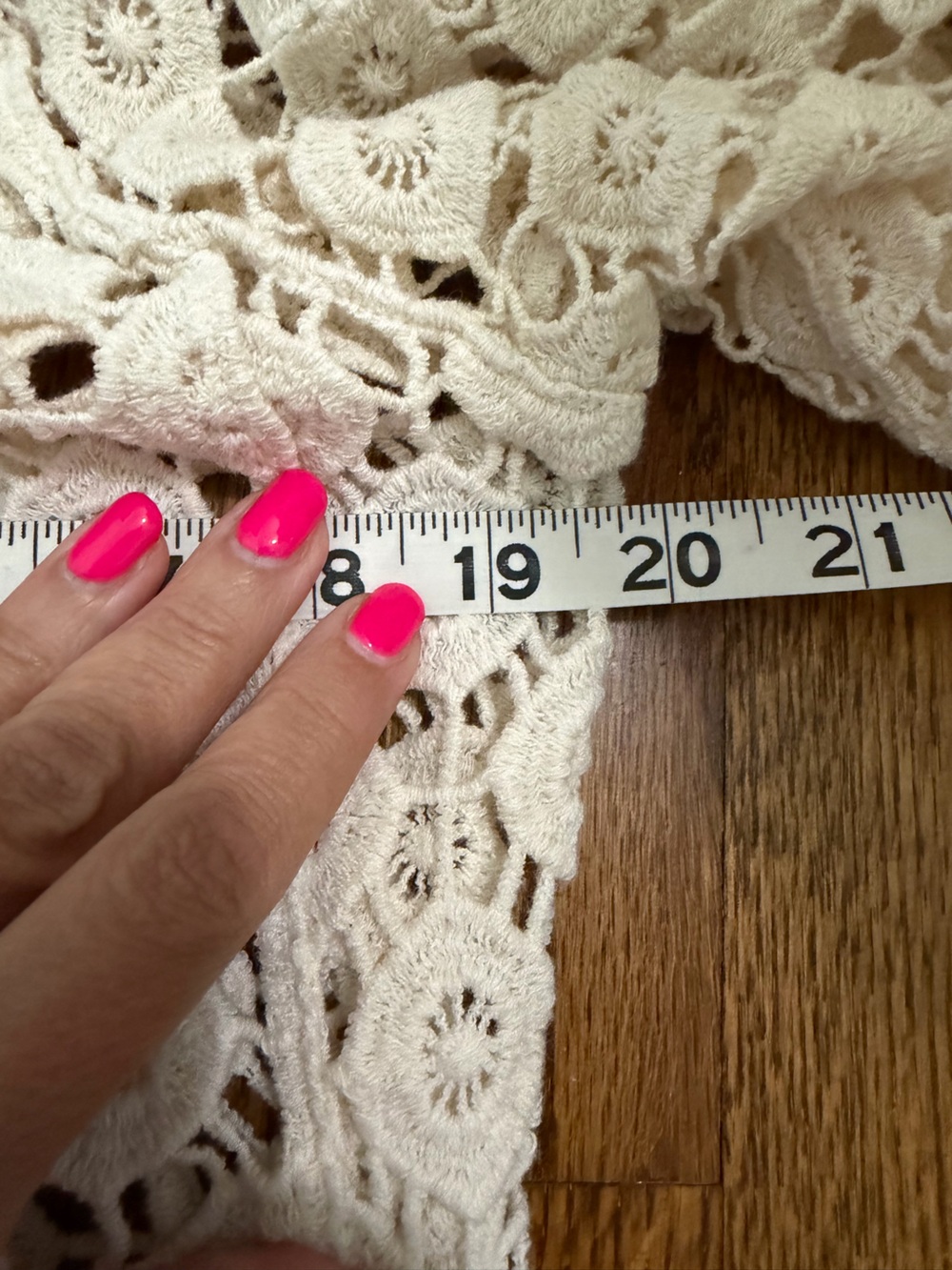 Rebellion Again Cream Off White Crochet Style Boho Cardigan Duster Fringe Size M - Picture 9 of 11